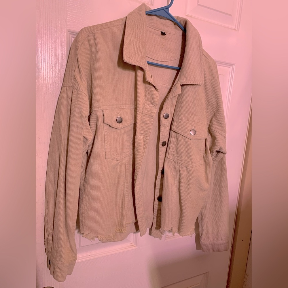 Women’s cropped corduroy jacket